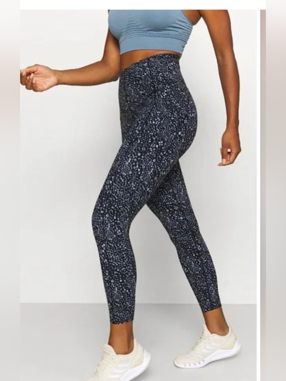 Sweaty Betty Power High Waist 7/8 Leggings Blue Celestrial Dot XL